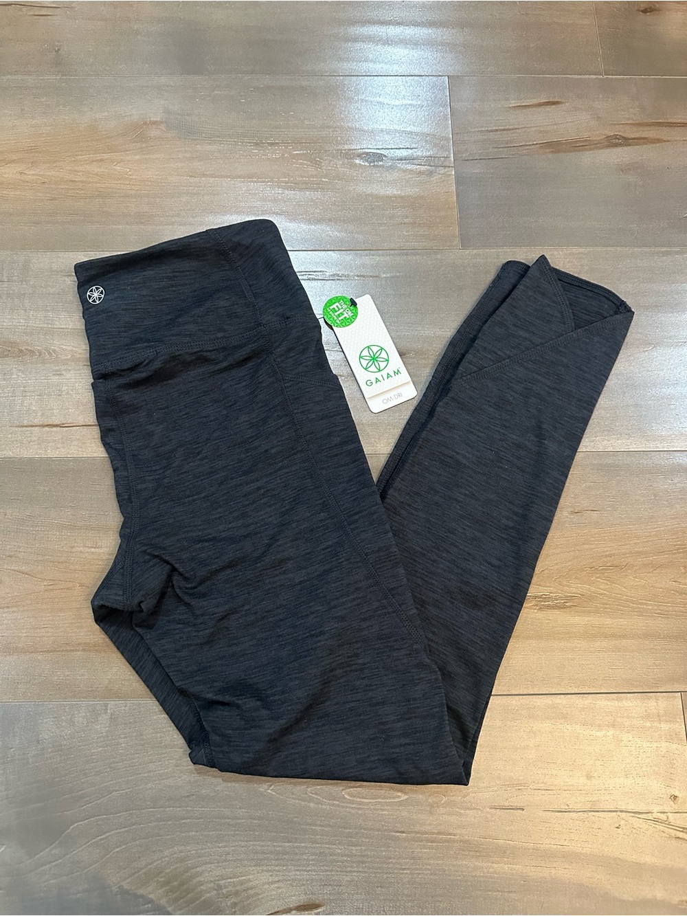GAIAM Charcoal Heather Gray High-Waist Leggings